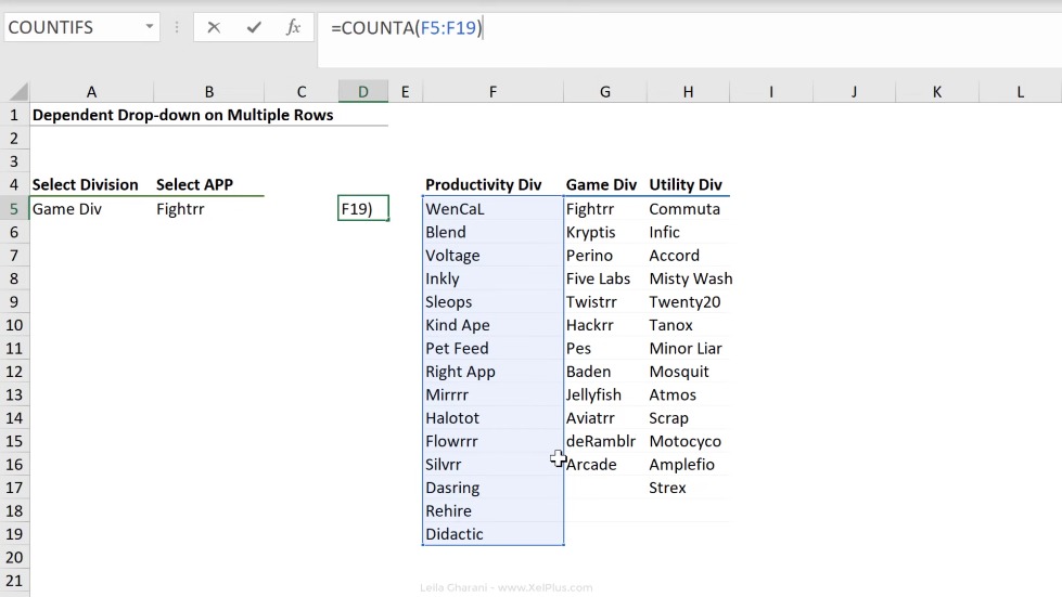 tao-nhieu-danh-sach-tha-xuong-phu-thuoc-trong-excel-5